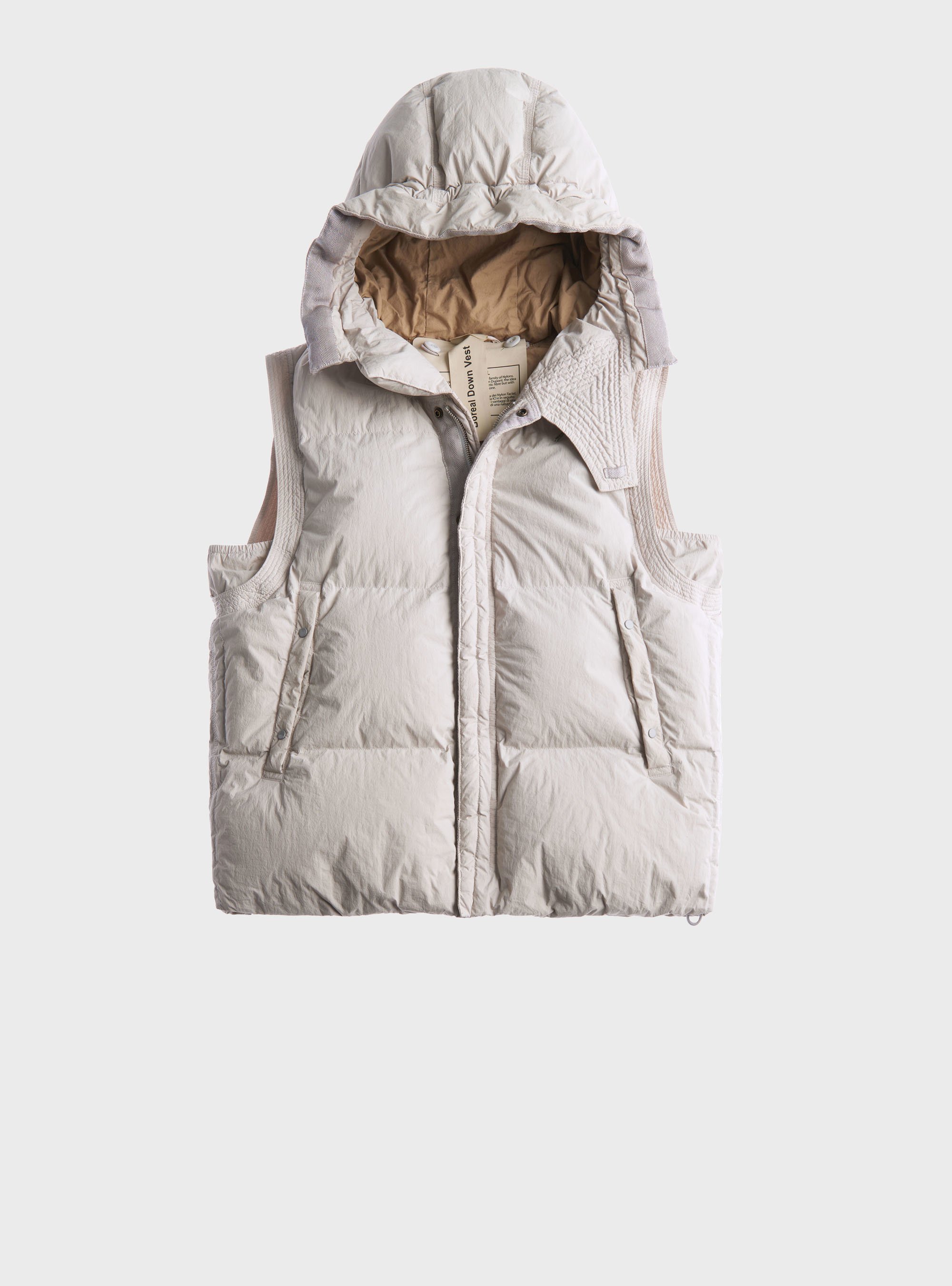 TEN C - BOREAL DOWN VEST - Silver Grey - TEN C