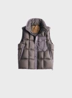 TEN C - SHELTER COMBO DOWN VEST - Iron Grey - TEN C